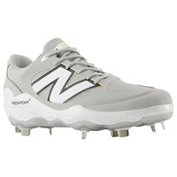 New Balance Mens 3000V7 Metal Baseball Cleats, Grey/White