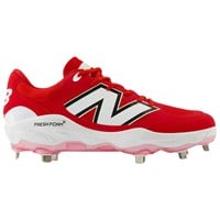 New Balance Mens 3000V7 Metal Baseball Cleats, Red/White