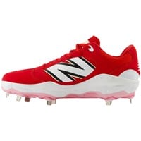 New Balance Mens 3000V7 Metal Baseball Cleats, Red/White