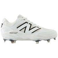 New Balance Mens 3000V7 Metal Baseball Cleats, White/Black