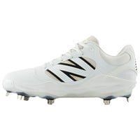 New Balance Mens 3000V7 Metal Baseball Cleats, White/Black