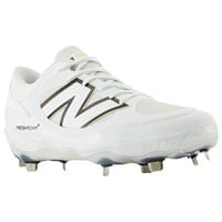 New Balance Mens 3000V7 Metal Baseball Cleats, White/Black