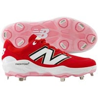 New Balance Mens 3000V7 Metal Baseball Cleats, Red/White