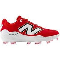 New Balance Mens 3000V7 Molded Baseball Cleats, Red/White