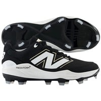 New Balance Mens 3000V7 Molded Baseball Cleats, Black/White
