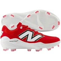 New Balance Mens 3000V7 Molded Baseball Cleats, Red/White