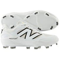 New Balance Mens 3000V7 Molded Baseball Cleats, White/Black