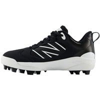 New Balance Youth 3000V7 Molded Baseball Cleats, Black/White
