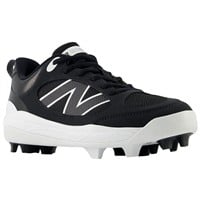 New Balance Youth 3000V7 Molded Baseball Cleats, Black/White