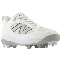New Balance Youth 3000V7 Molded Baseball Cleats, White/Black