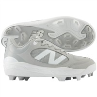 New Balance Youth 3000V7 Molded Baseball Cleats, Light Blue/White