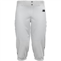 New Balance Men's Adversary 2.0 Piped Knicker Baseball Pants, White/Navy