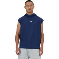 New Balance Men's BP Sleeveless Lightweight Baseball Hoodie, Navy