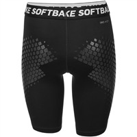 NIKE Women's Dri-Fit Softball Sliding Shorts, Black