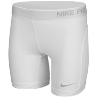 NIKE Women's Pro Softball Sliding Shorts, White/Grey
