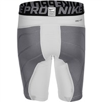 NIKE Youth Pro Sliding Shorts, White