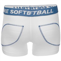 NIKE Youth Dri-Fit Softball Sliding Shorts, White