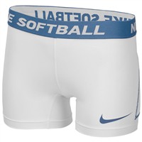 NIKE Youth Dri-Fit Softball Sliding Shorts, White