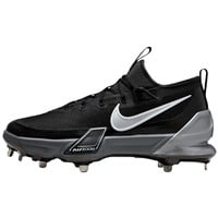 NIKE Men's Force Zoom Trout 9 Elite Metal Baseball Cleats, Black/Silver