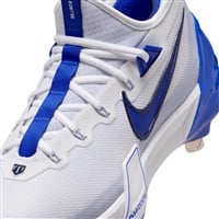 NIKE Men's Force Zoom Trout 9 Elite Metal Baseball Cleats, White/Navy
