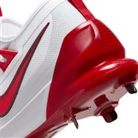 NIKE Men's Force Zoom Trout 9 Elite Metal Baseball Cleats, White/Red