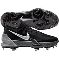 NIKE Men's Force Zoom Trout 9 Elite Metal Baseball Cleats, Black/Silver