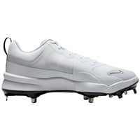 NIKE Men's Force Zoom Trout 9 Pro Metal Baseball Cleats, White/Black