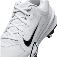 NIKE Men's Force Zoom Trout 9 Pro Metal Baseball Cleats, White/Black