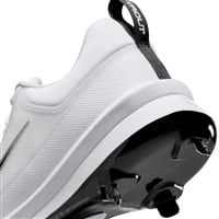 NIKE Men's Force Zoom Trout 9 Pro Metal Baseball Cleats, White/Black