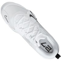 NIKE Men's Force Zoom Trout 9 Pro Metal Baseball Cleats, White/Black