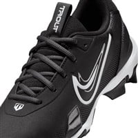NIKE Youth Force Trout 9 Keystone Molded Baseball Cleats, Black/Silver