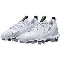 NIKE Youth Force Trout 9 Keystone Molded Baseball Cleats, Grey/White