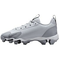 NIKE Youth Force Trout 9 Keystone Molded Baseball Cleats, Grey/White