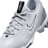 NIKE Youth Force Trout 9 Keystone Molded Baseball Cleats, Grey/White