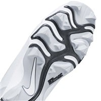 NIKE Youth Force Trout 9 Keystone Molded Baseball Cleats, Grey/White