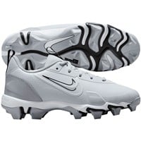NIKE Youth Force Trout 9 Keystone Molded Baseball Cleats, Grey/White