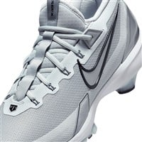 NIKE Men's Force Zoom Trout 9 Elite MCS Molded Baseball Cleats, Grey/White