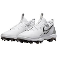 NIKE Men's Force Zoom Trout 9 Elite MCS Molded Baseball Cleats, White/Silver