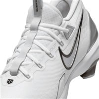 NIKE Men's Force Zoom Trout 9 Elite MCS Molded Baseball Cleats, White/Silver