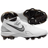 NIKE Men's Force Zoom Trout 9 Elite MCS Molded Baseball Cleats, White/Silver