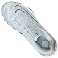 NIKE Women's Alpha Huarache Elite 4 Softball Fastpitch Turf Shoes, Grey/White