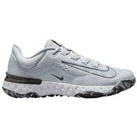 NIKE Women's Alpha Huarache Elite 4 Softball Fastpitch Turf Shoes, Grey/White