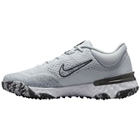 NIKE Women's Alpha Huarache Elite 4 Softball Fastpitch Turf Shoes, Grey/White
