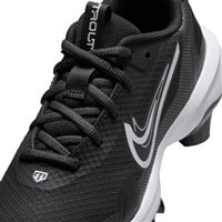 NIKE Youth Force Trout 9 Pro MCS Molded Baseball Cleats, Black/White