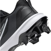 NIKE Youth Force Trout 9 Pro MCS Molded Baseball Cleats, Black/White