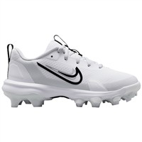 NIKE Youth Force Trout 9 Pro MCS Molded Baseball Cleats, White/Black