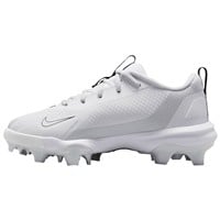 NIKE Youth Force Trout 9 Pro MCS Molded Baseball Cleats, White/Black