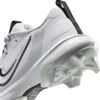 NIKE Youth Force Trout 9 Pro MCS Molded Baseball Cleats, White/Black