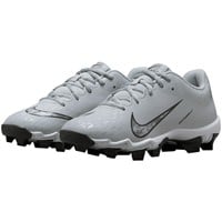 NIKE Youth Hyperdiamond 4 Keystone Molded Cleats, Grey/White