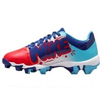 NIKE Youth Hyperdiamond 4 Keystone Molded Cleats, Red/Blue